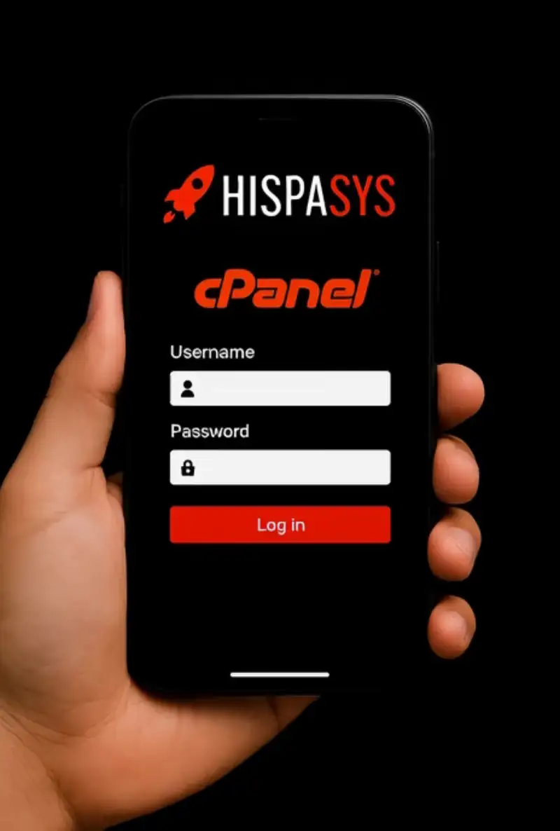 Cómo acceder a cPanel desde el móvil con Hispasys