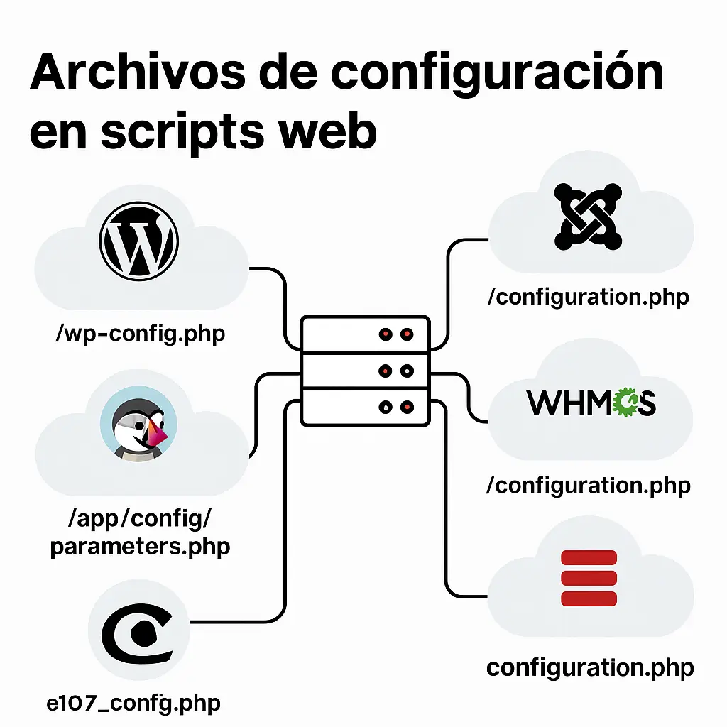 Ubicación de archivos de configuración en scripts web — Hispasys