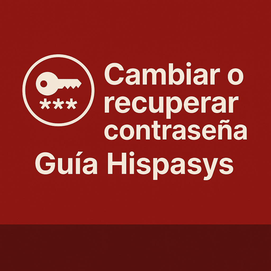 Cómo cambiar o recuperar tu contraseña en Hispasys paso a paso
