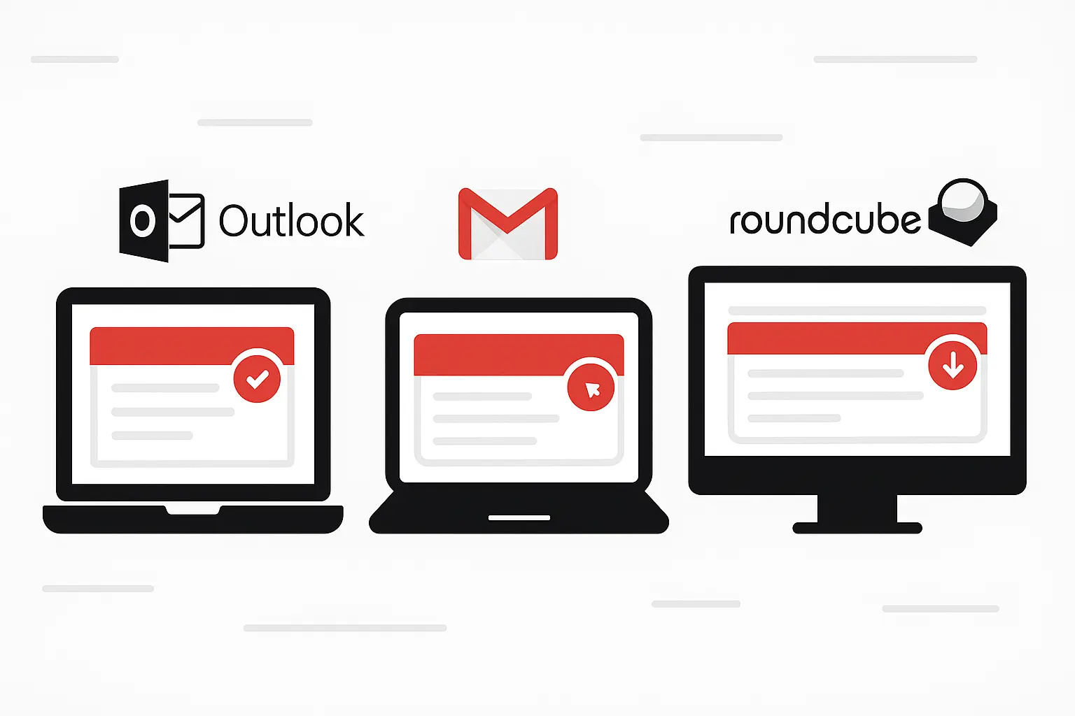 Visualización de encabezados de correo electrónico en distintos clientes de correo