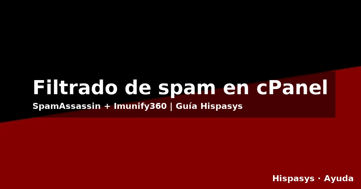 Configuración del filtrado de spam en cPanel con SpamAssassin e Imunify360