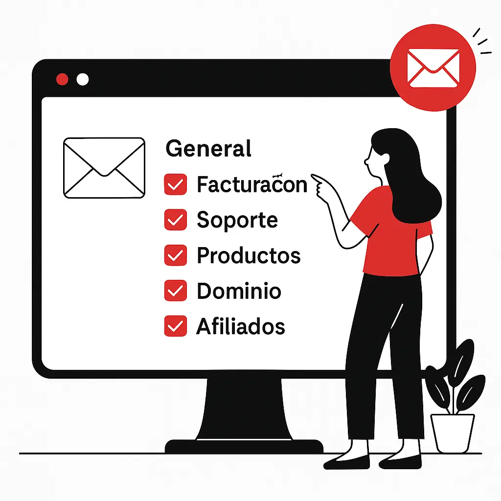 Configuración de preferencias de correo electrónico en el área de cliente de Hispasys
