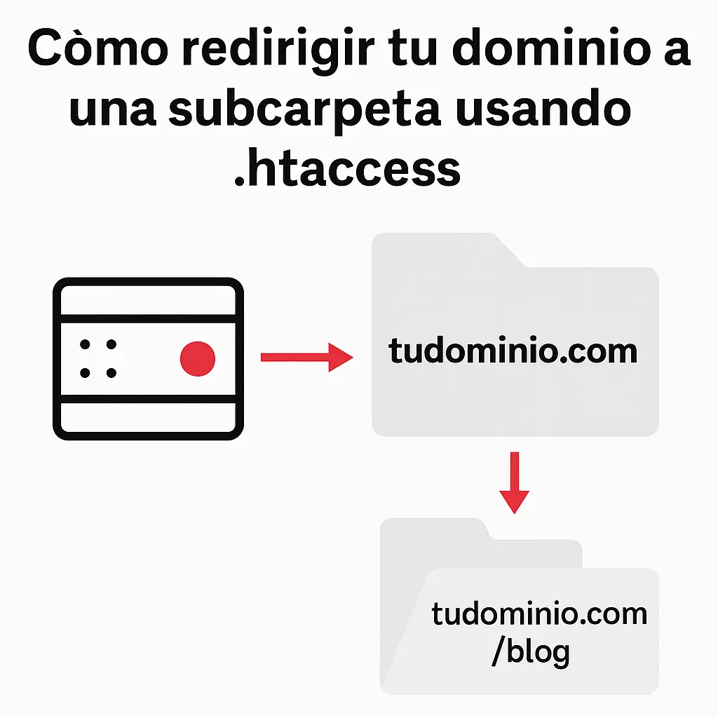 Redirigir dominio a subcarpeta con .htaccess — Hispasys